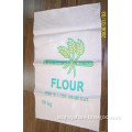 factory single side bopp laminated printing pp white flour bag/sack 25kg packing bag